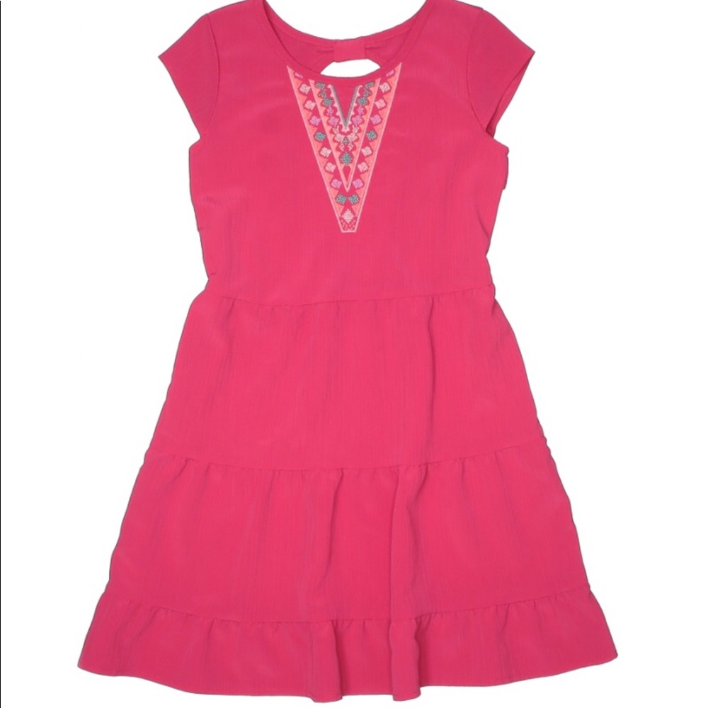 Bright pink dress